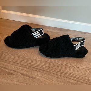Ugh Fluff Yea sling back shoe black size 7